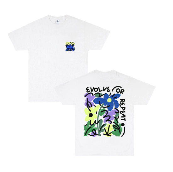 C.D x UN:IK 'Evolve or Repeat' Tee - White