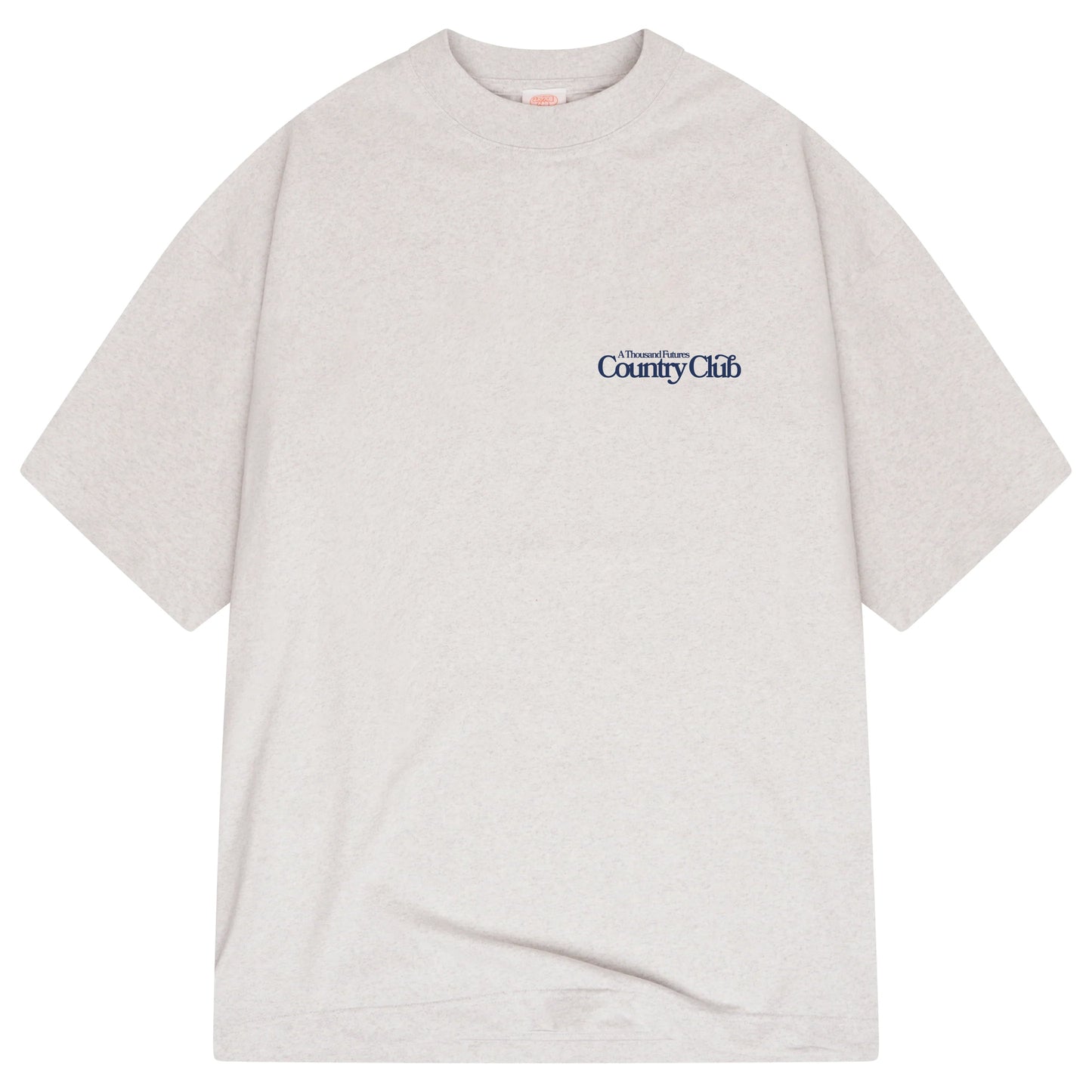 A Thousand Futures x GK 'Country Club' Tee - Ash Grey *FRONT PRINT ONLY*