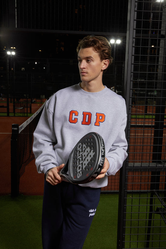 Club de Padel 'Varsity' Heavyweight Sweater - Heather Grey