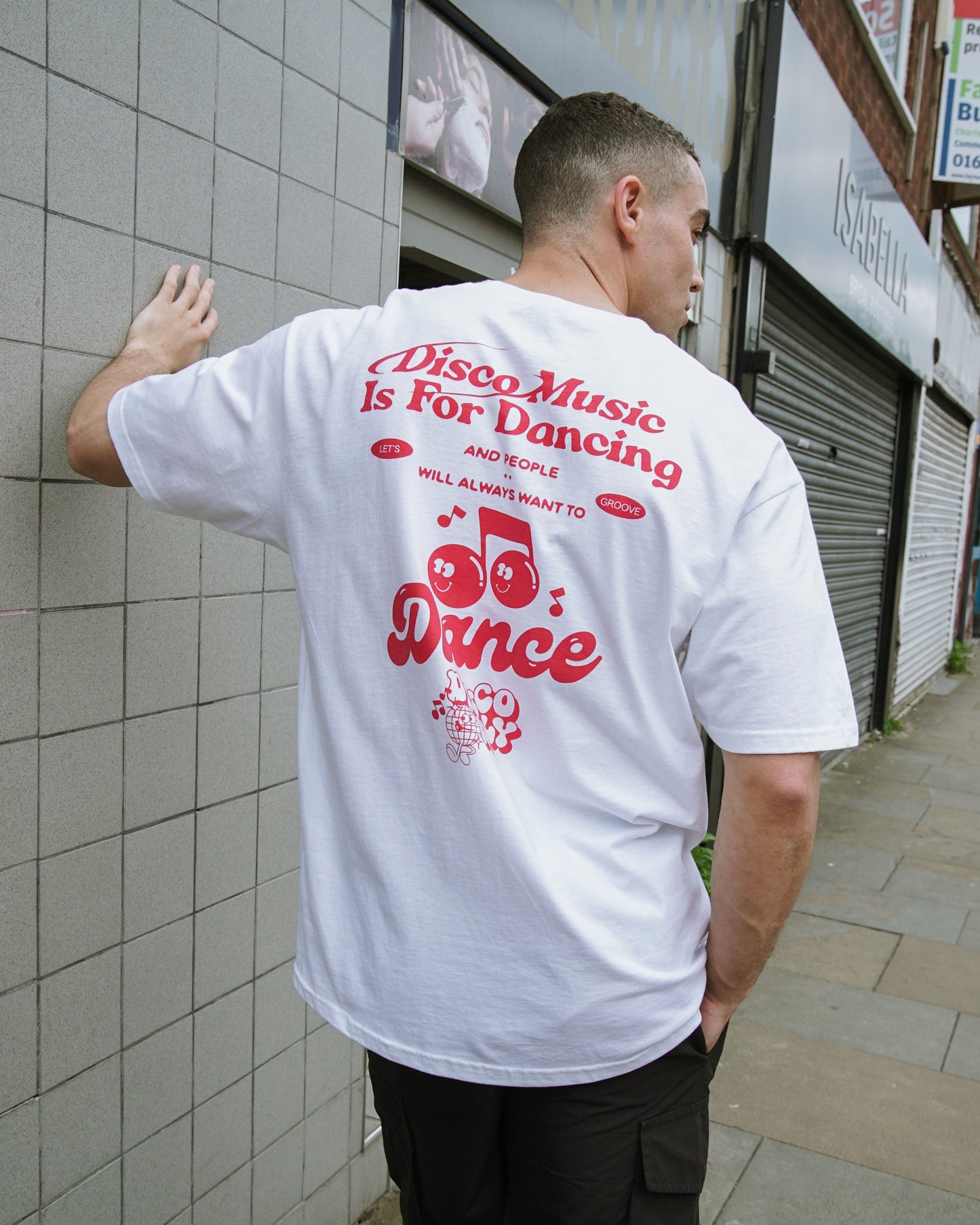 DISCO ONLY 'Retro Dancing' Tee - White