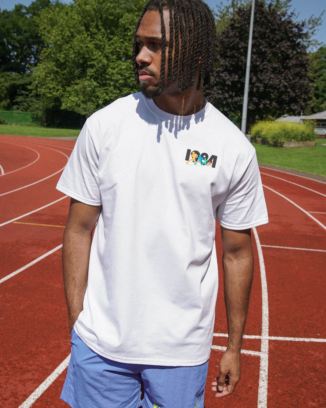 Vice 84 'Olympic Runner' Tee - White