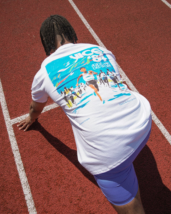 Vice 84 'Olympic Runner' Tee - White