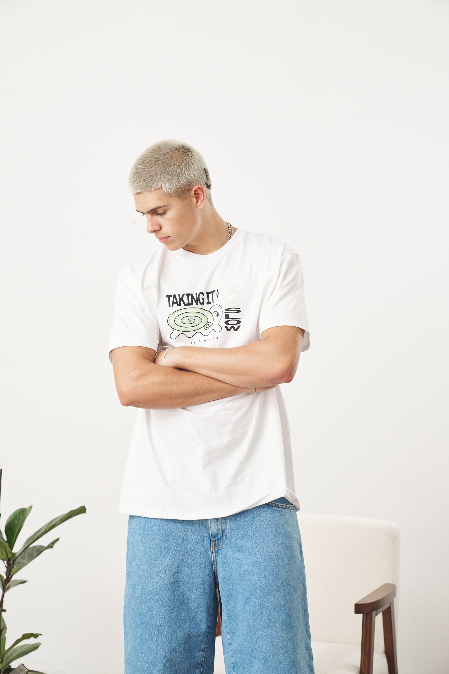 KBAR X UN:IK 'Taking It Slow' Tee - White