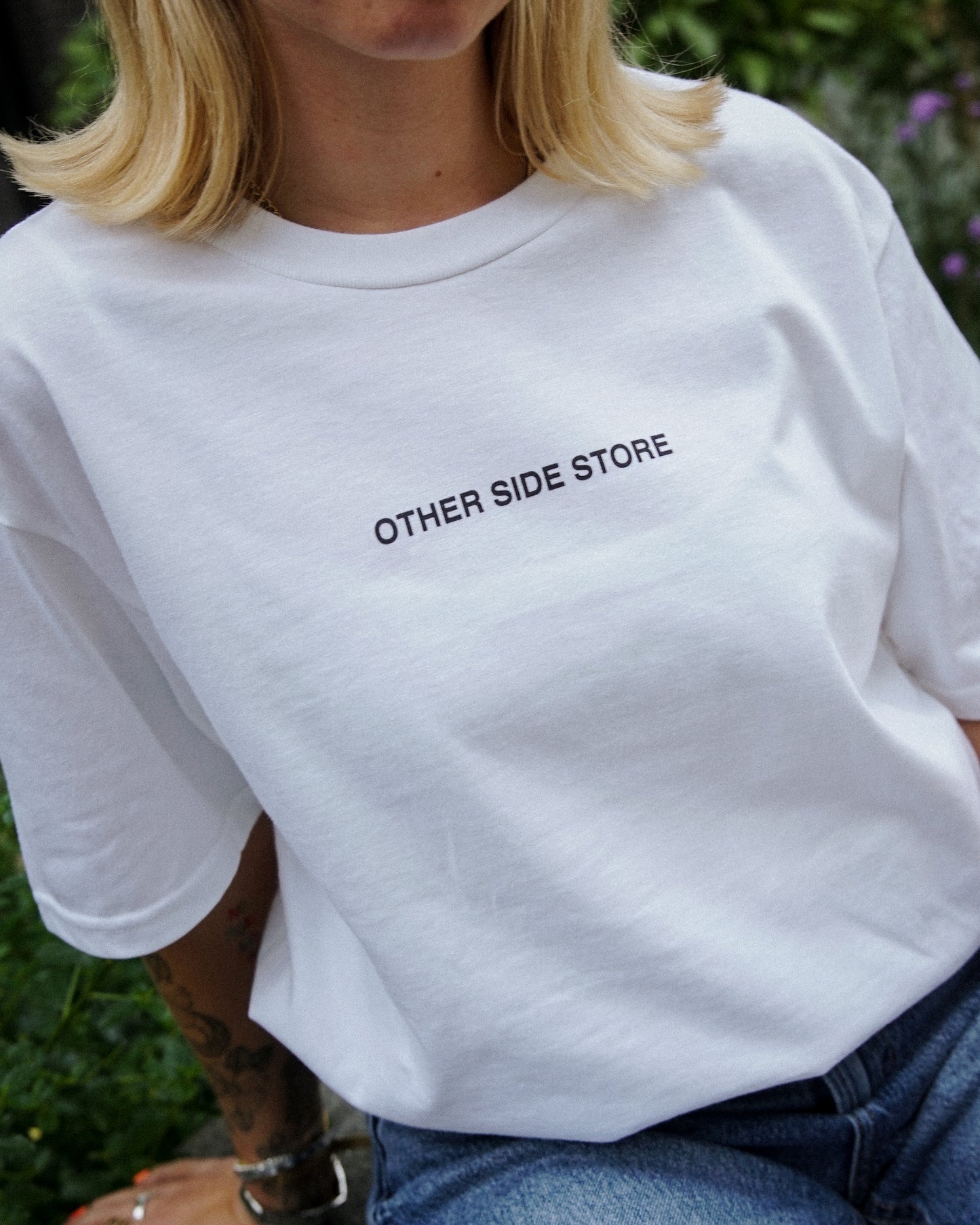 Other Side Store 'High Horse' Tee - White