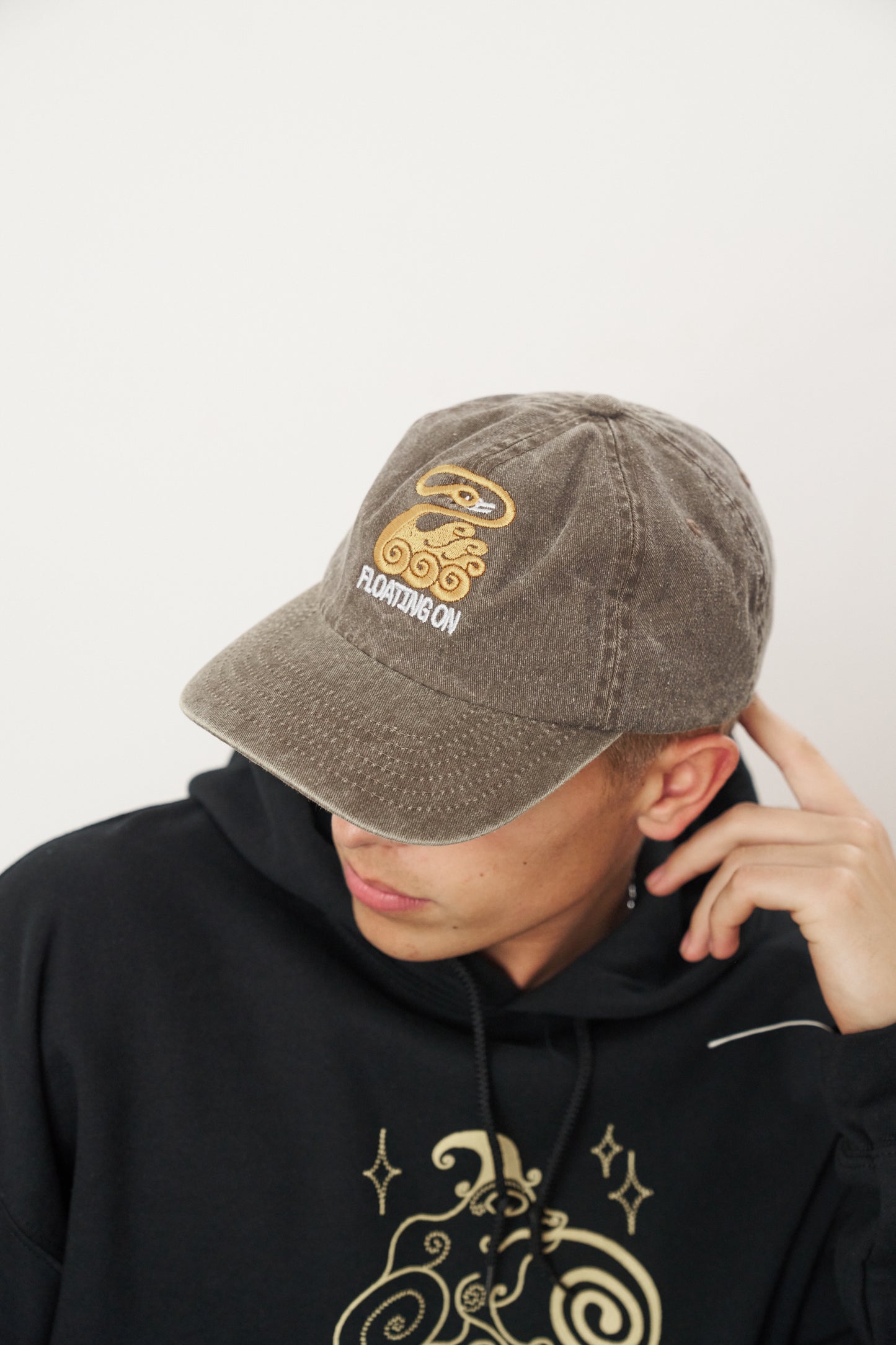 KBAR X UN:IK 'Floating On' Washed Cap - Brown