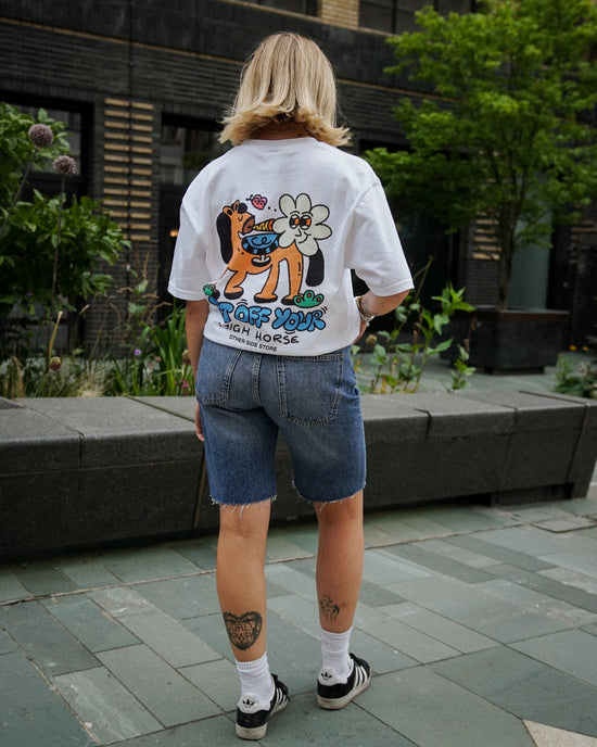 Other Side Store 'High Horse' Tee - White