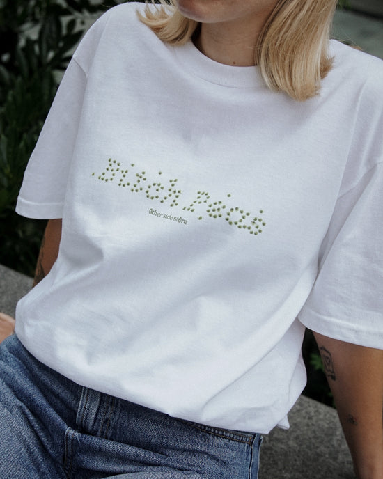 Other Side Store 'Bitch Peas' Tee - White