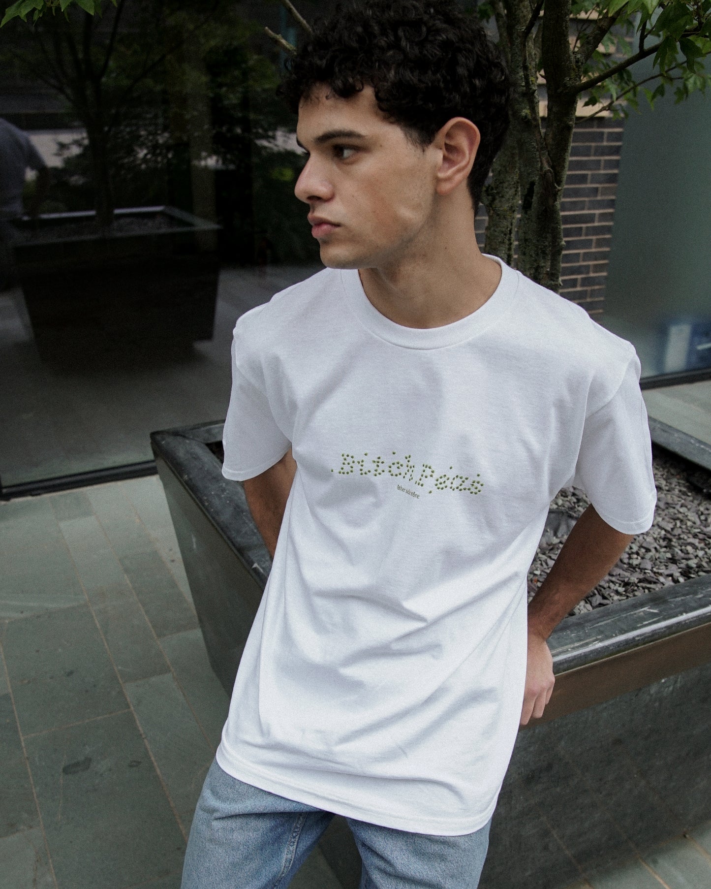 Other Side Store 'Bitch Peas' Tee - White