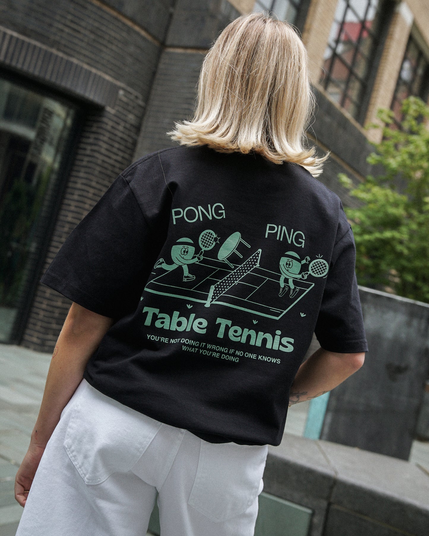 Other Side Store 'Ping Pong' Tee - Black