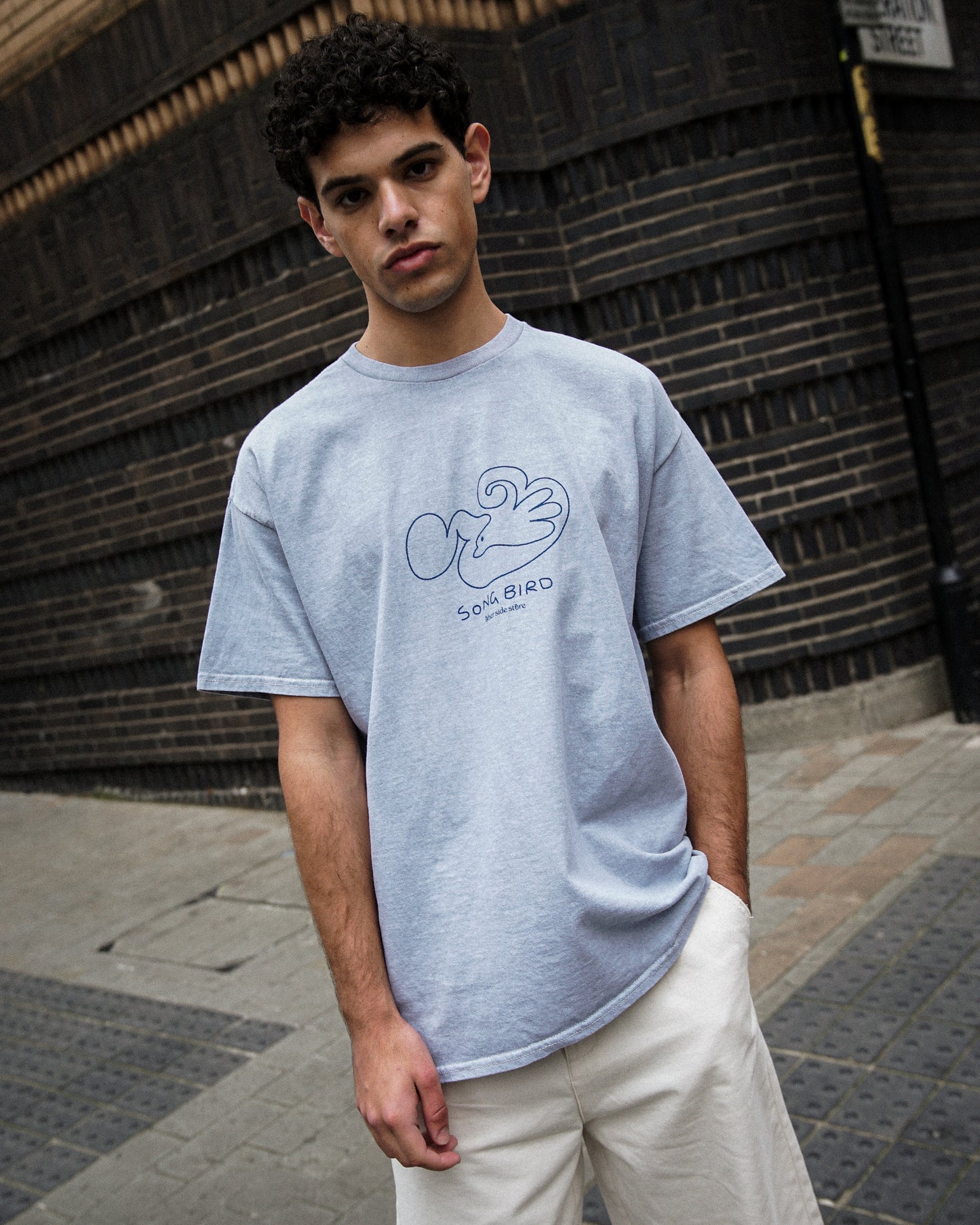 Other Side Store 'Song Bird' Vintage Washed Tee -