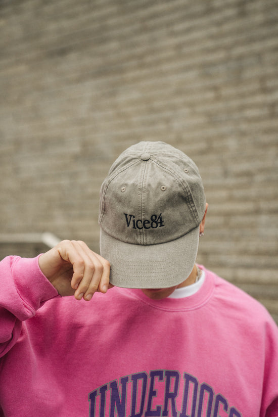 Vice 84 'Classic' Cap - Washed Grey