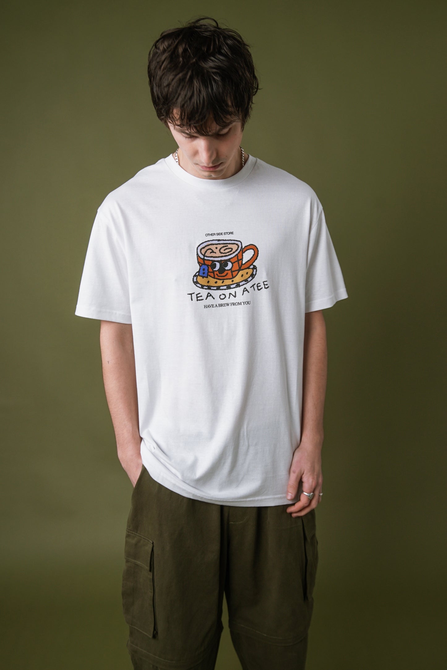 Other Side Store 'Tea on a Tee' Tee - White