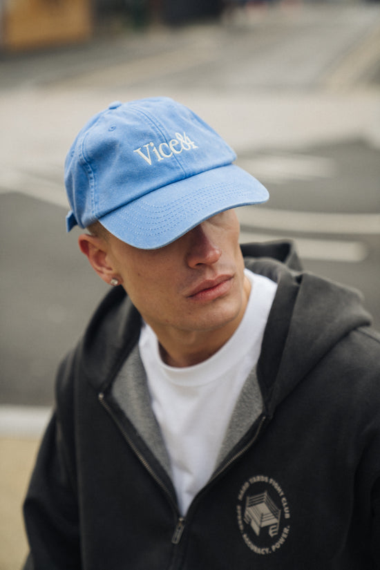 Vice 84 'Classic' Cap - Washed Blue