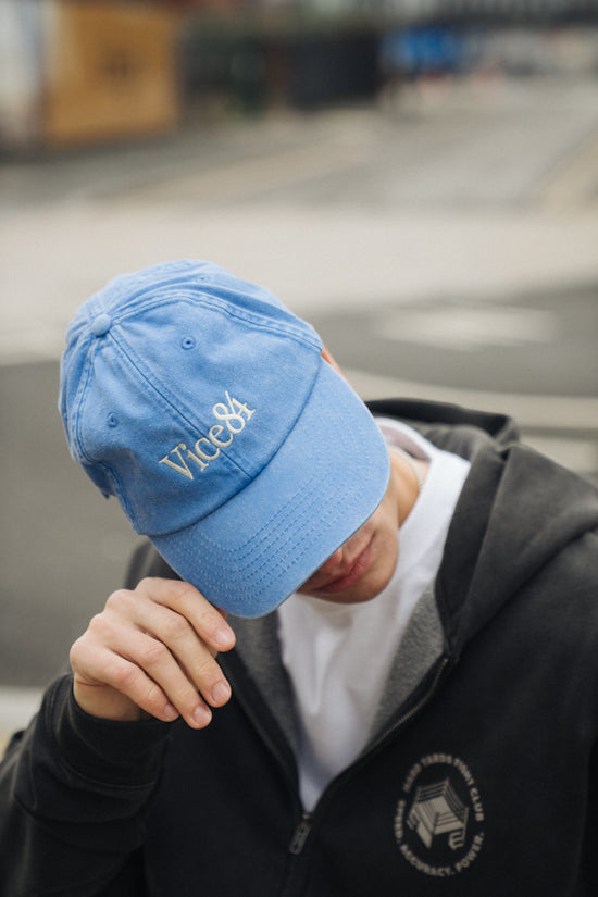 Vice 84 'Classic' Cap - Washed Blue