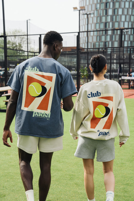 Club de Padel 'Summer Court' Vintage Washed Tee - Navy