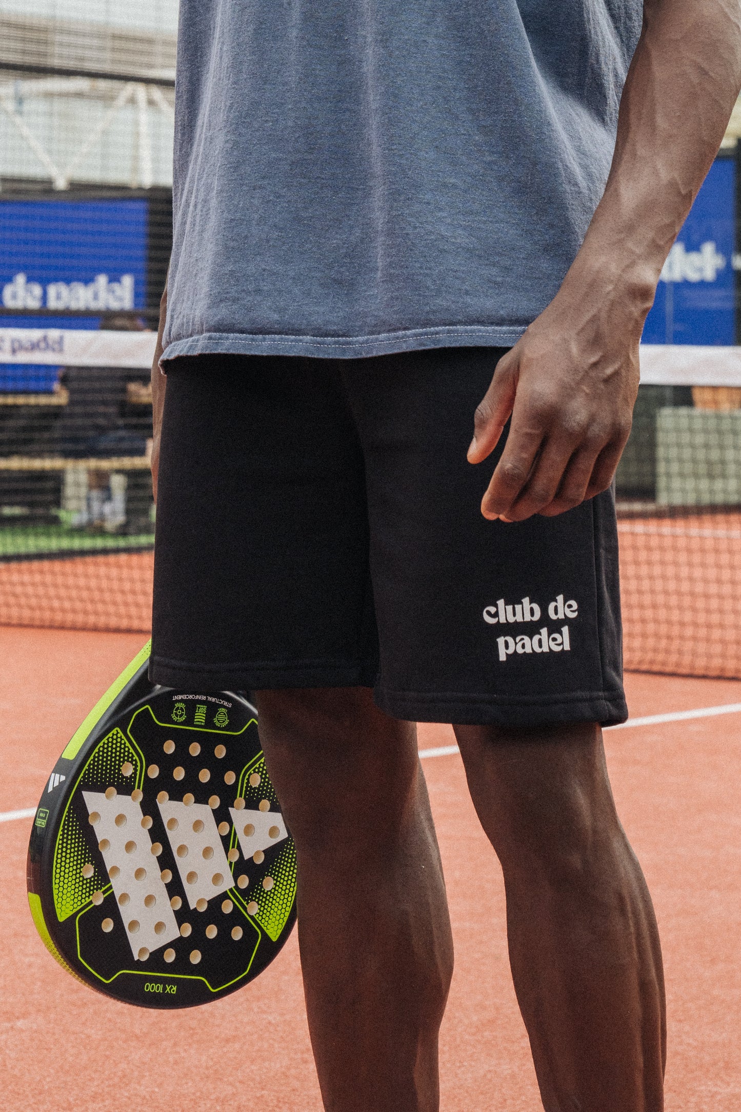 Club de Padel Logo Jogger Shorts - Black
