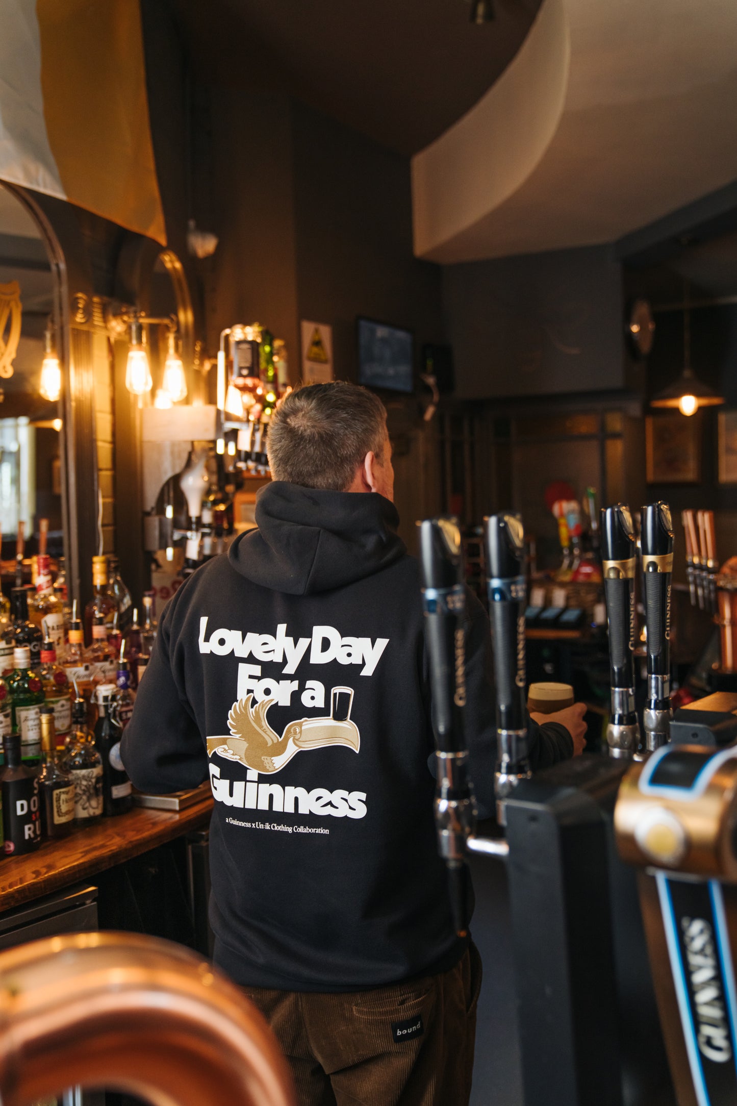 Guinness x UN:IK 'Lovely Day' Hoodie - Black