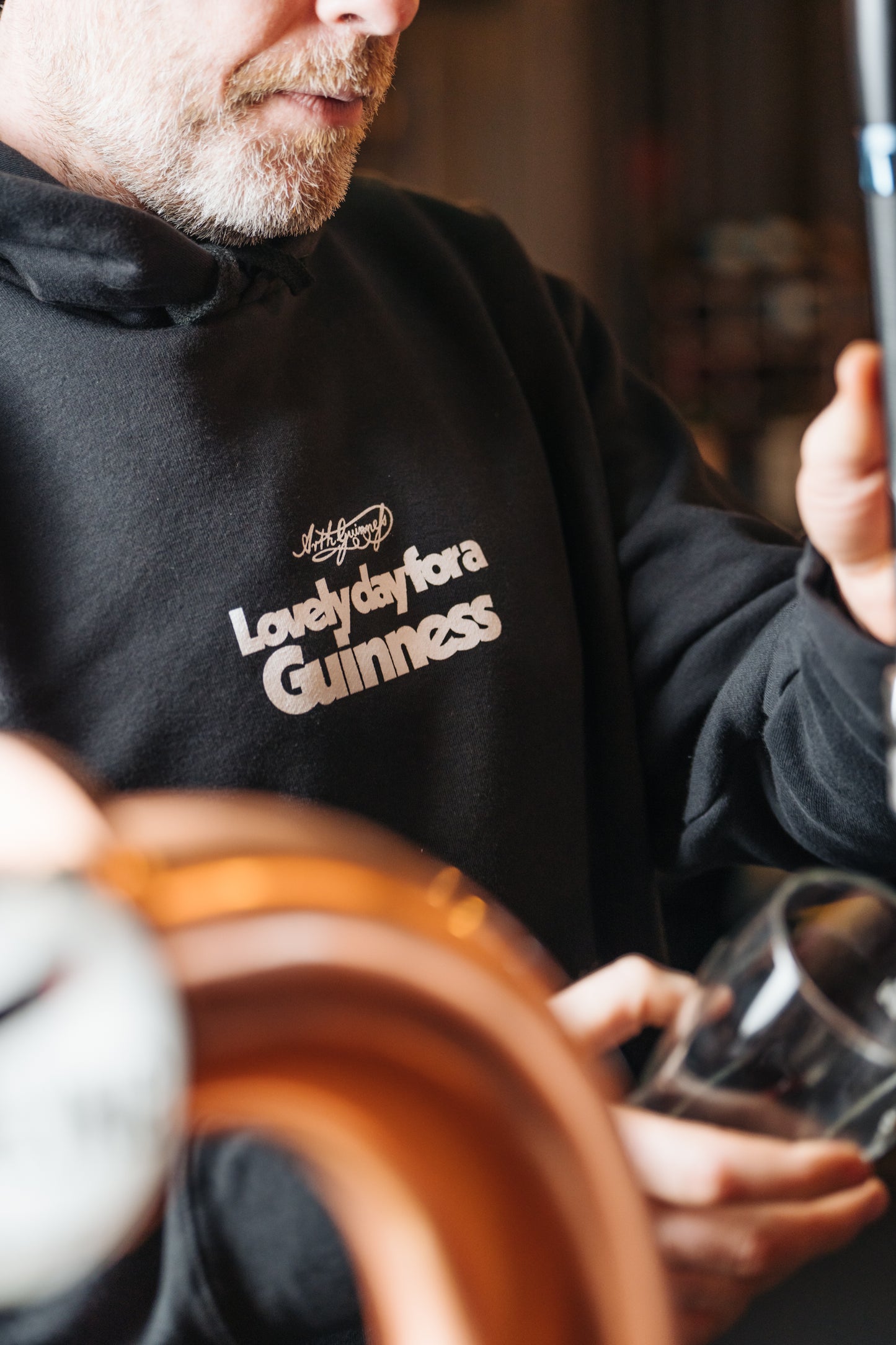 Guinness x UN:IK 'Lovely Day' Hoodie - Black