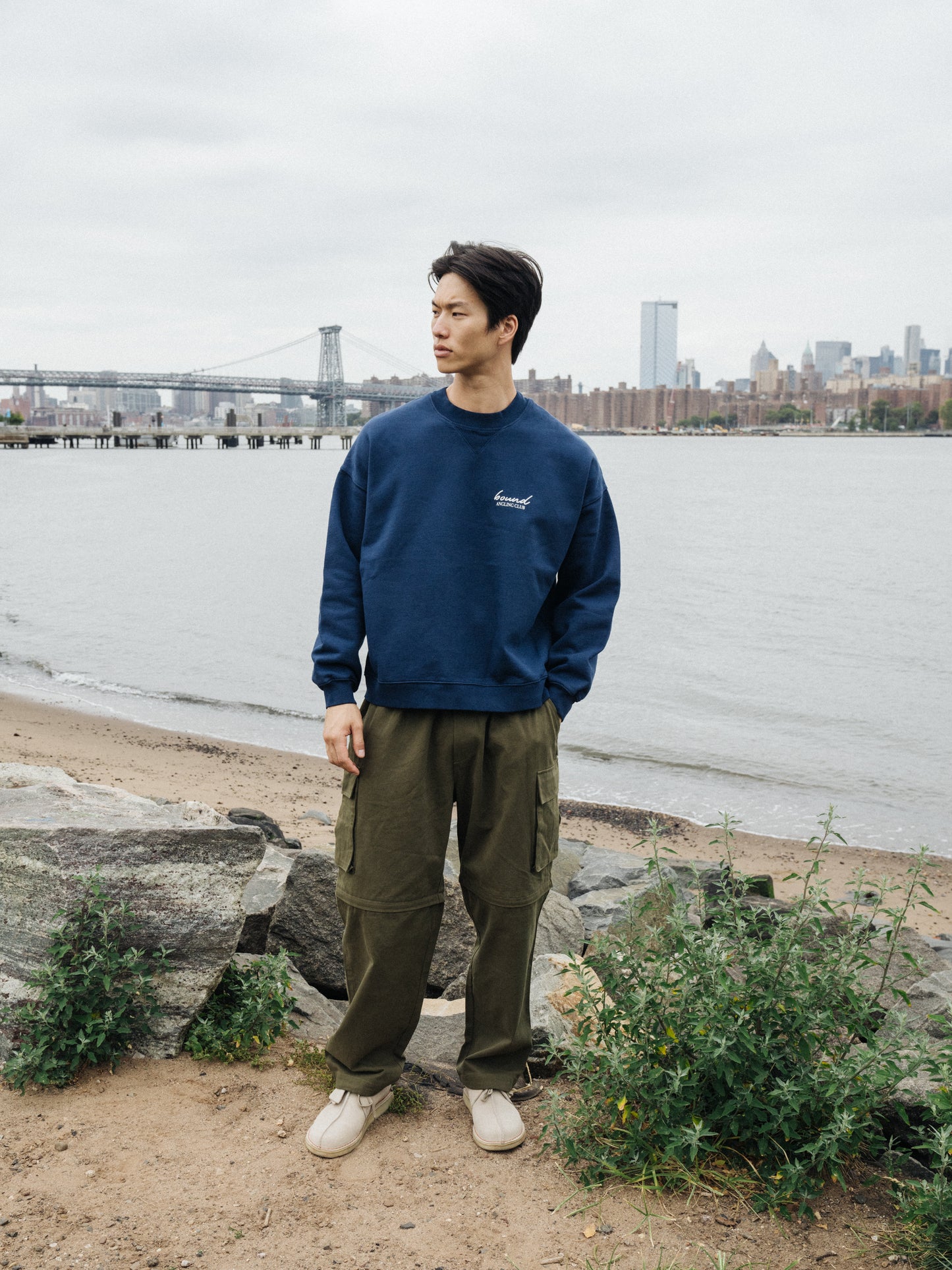 bound 'Angling Club' Sweater - Navy