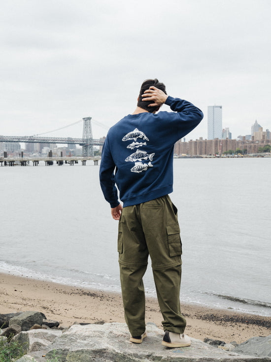 bound 'Angling Club' Sweater - Navy