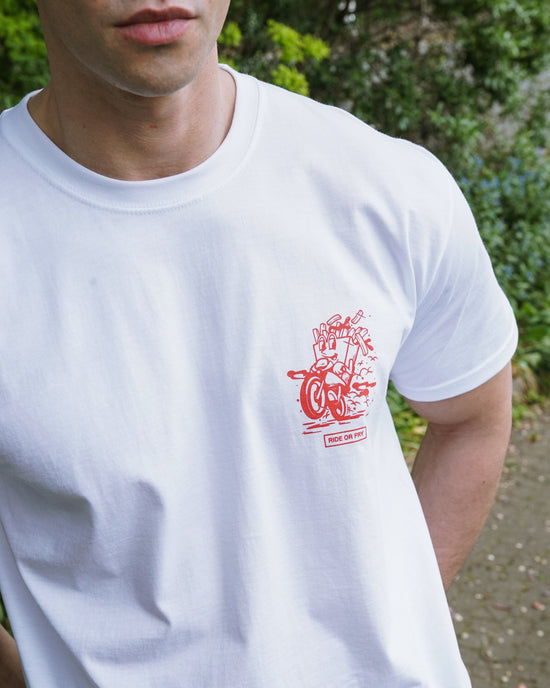 Pomme Frite 'Ride Or Fry' Tee - White