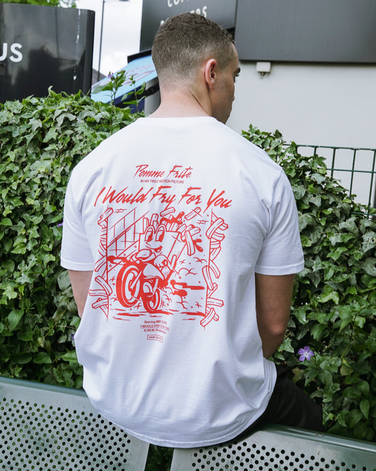 Pomme Frite 'Ride Or Fry' Tee - White