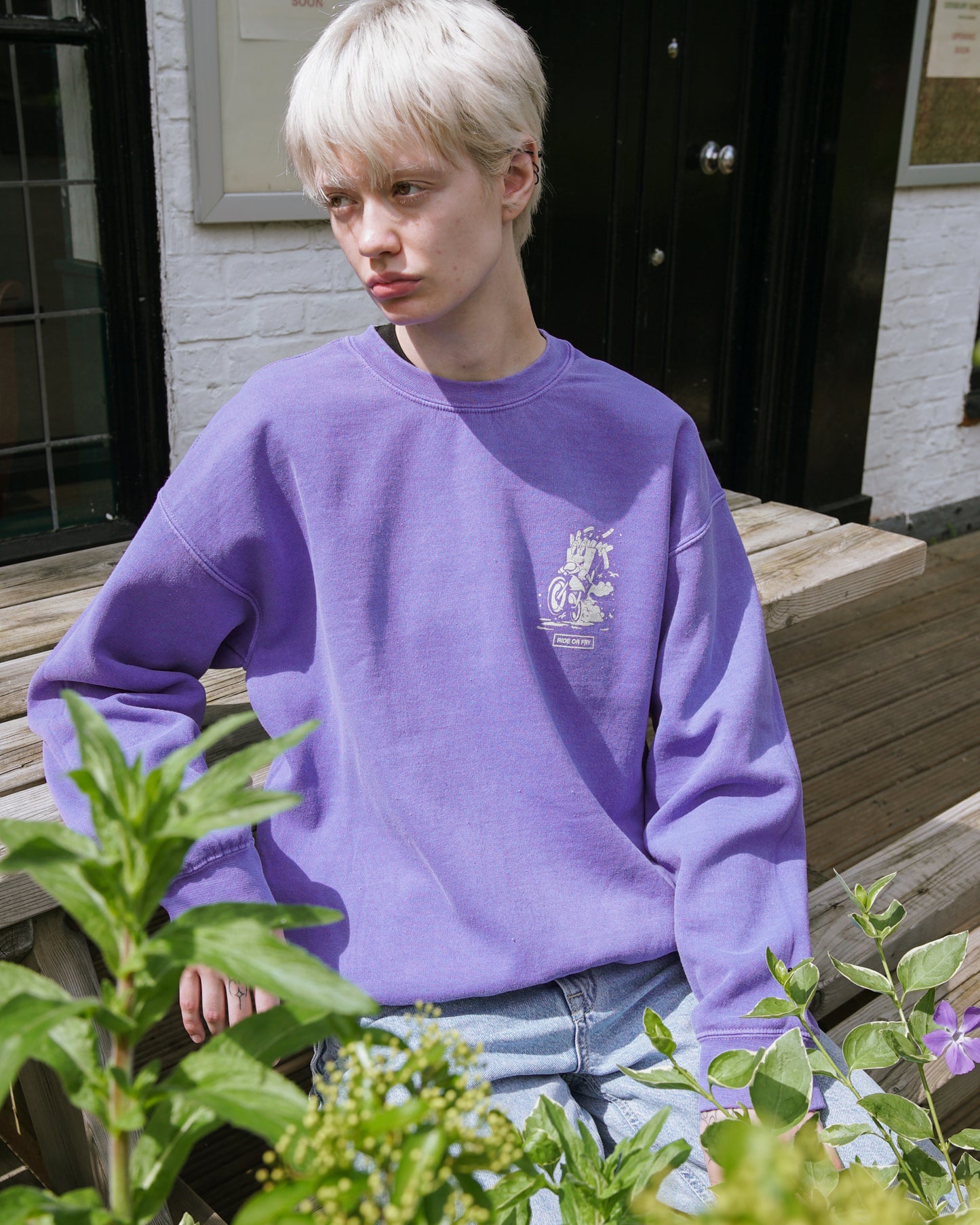 Purple sweatshirt vintage sale