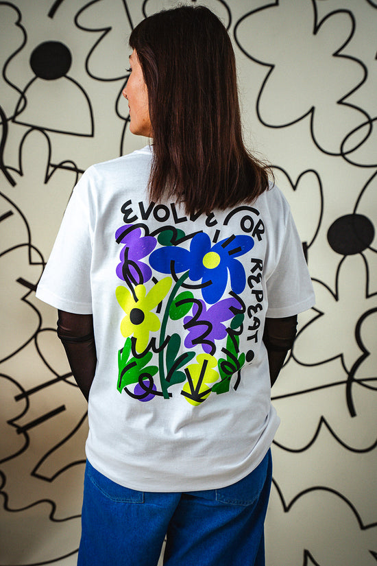 C.D x UN:IK 'Evolve or Repeat' Tee - White