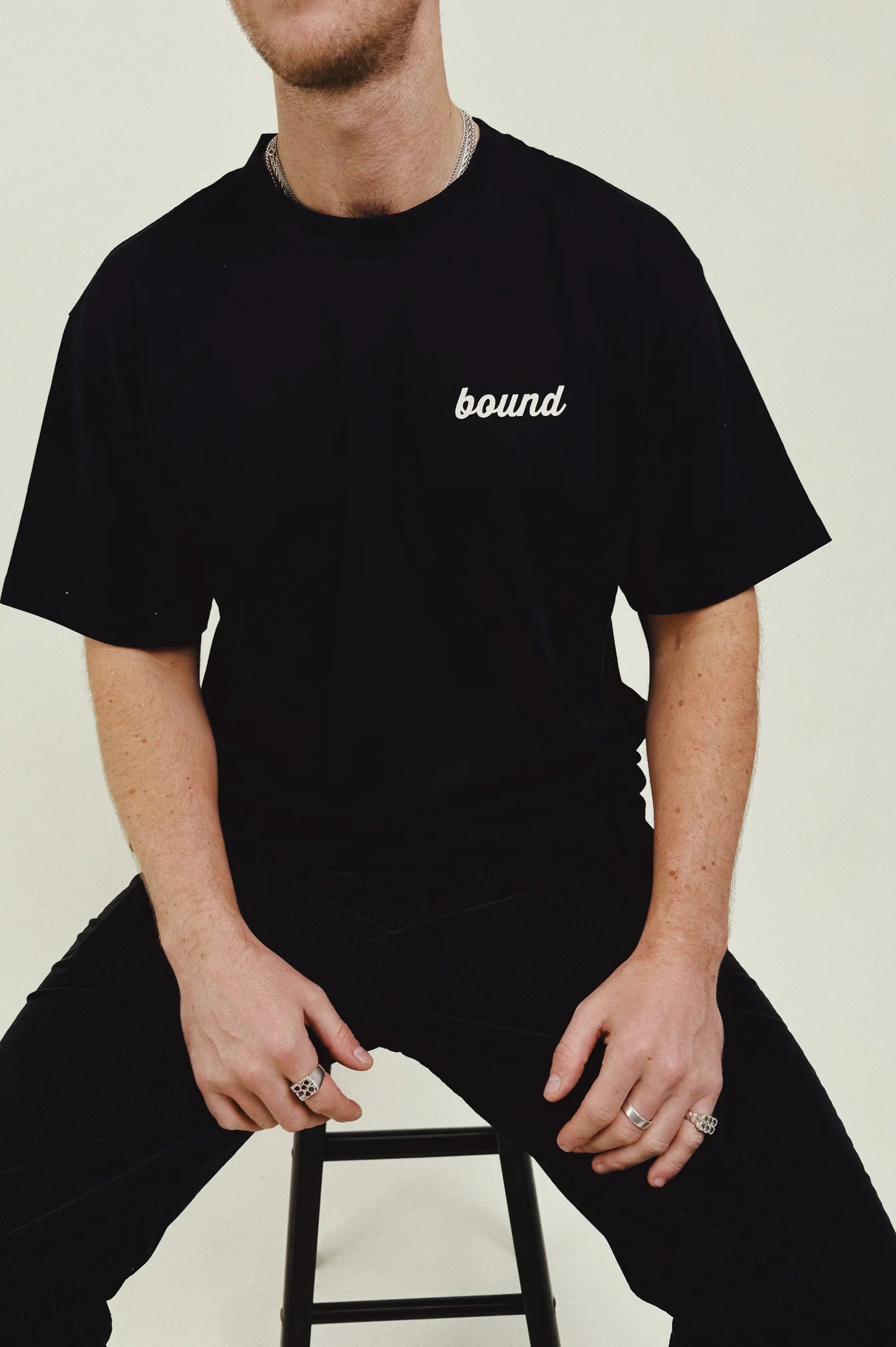 bound 'Hatch' Heavy Tee - Black