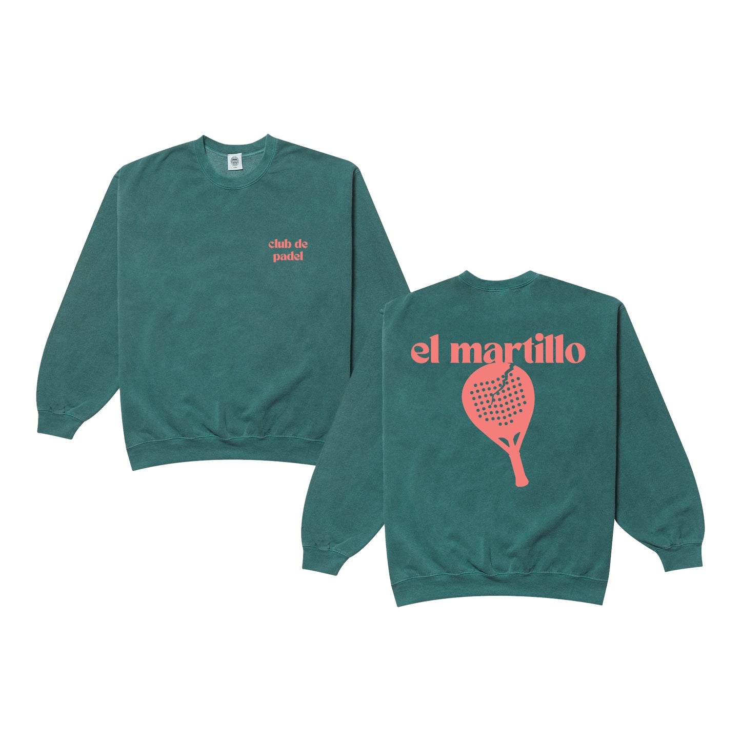 Club de Padel 'El Martillo 1.0' Vintage Washed Sweater - Dark Green