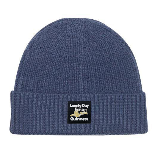 Guinness x UN:IK Ribbed Beanie - Indigo Blue