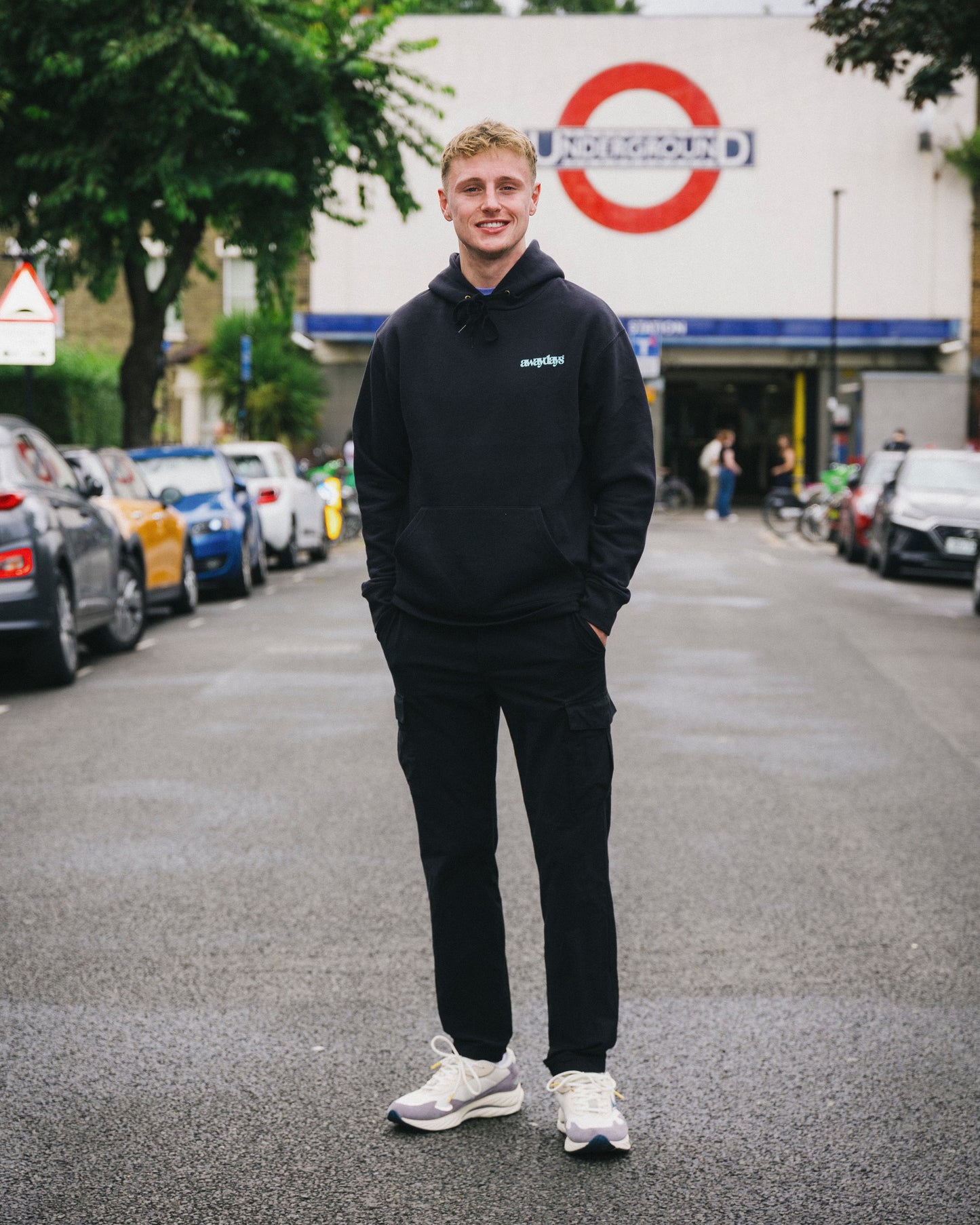 AwayDays 'Tropical Pitch' Hoodie - Black