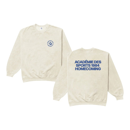 Vice 84 'Homecoming' Vintage Washed Sweater - Cream