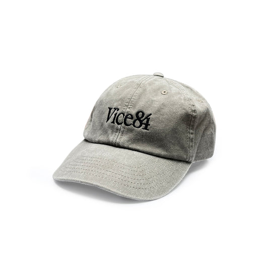 Vice 84 'Classic' Cap - Washed Grey