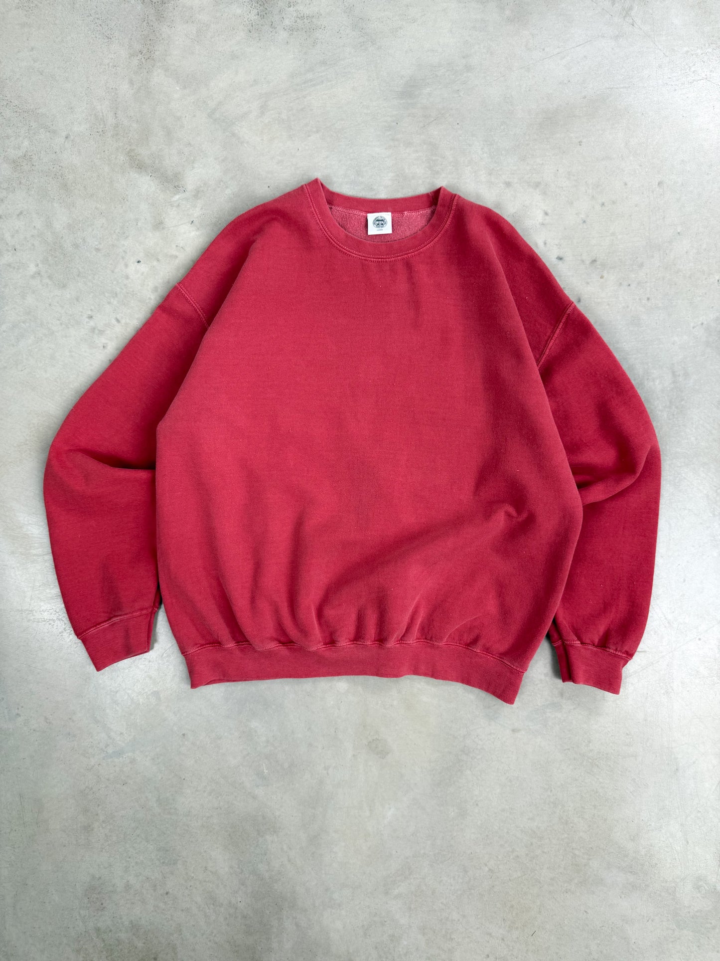 Essentials Vintage Washed Sweater - Red