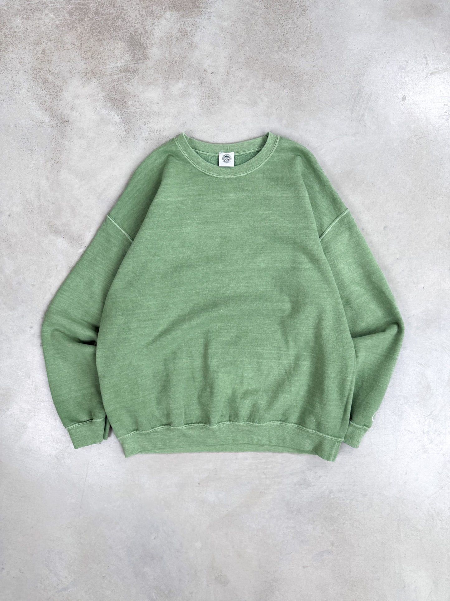 Essentials Vintage Washed Sweater - Sage Green