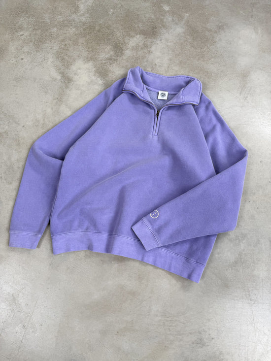 Essentials Vintage Washed 1/4 Zip Sweatshirt - Orchid