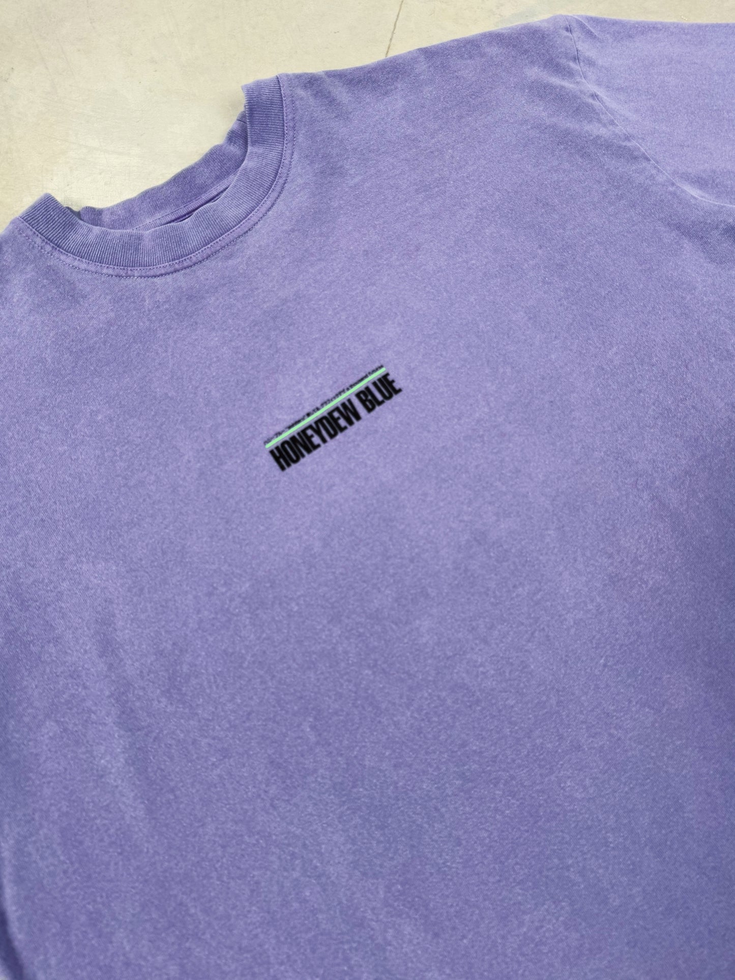 A Thousand Futures x GK 'Honeydew Blue' Vintage Washed Tee - Mauve