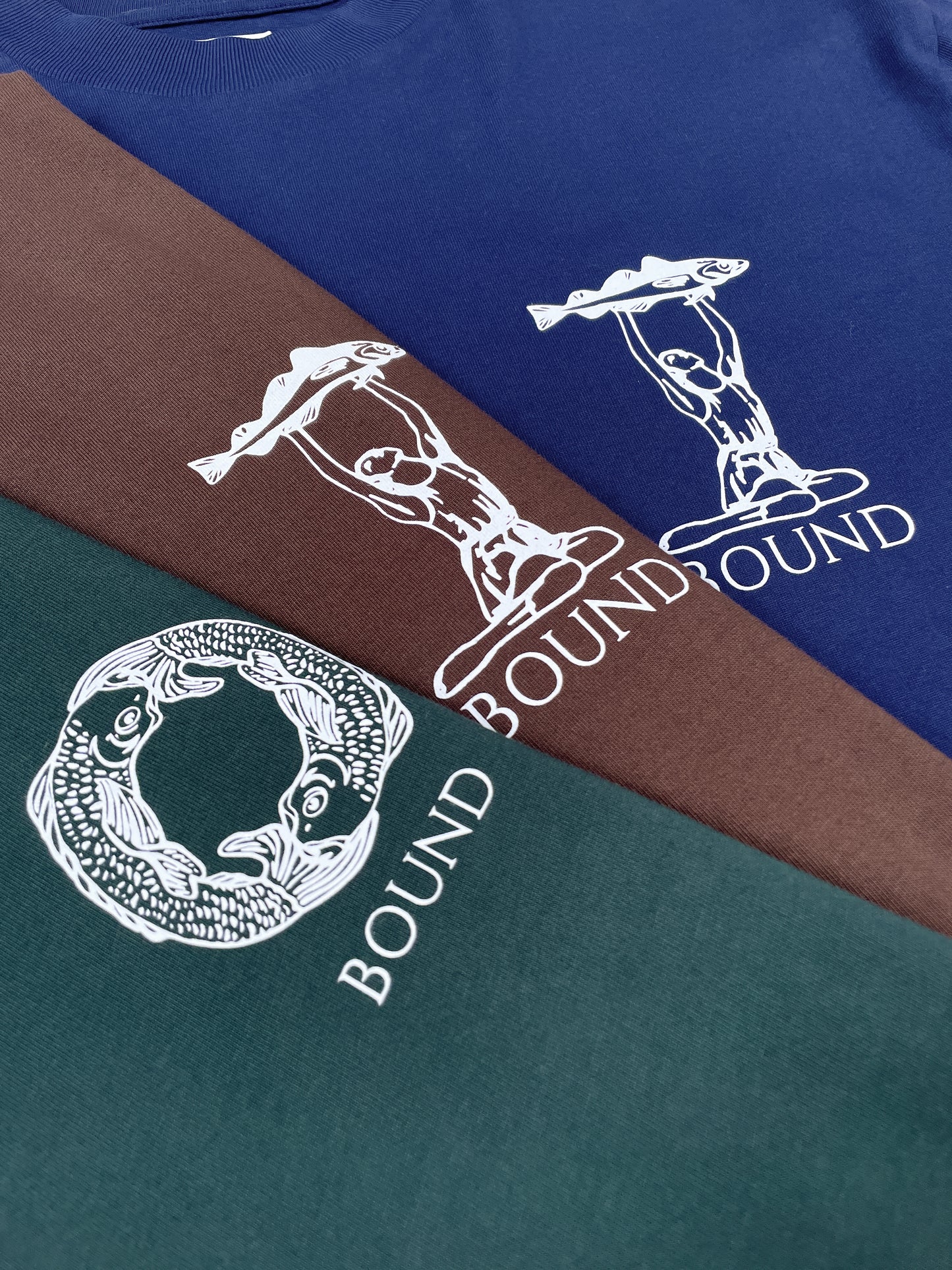 bound 'Angling Crest' Tee - Forest Green