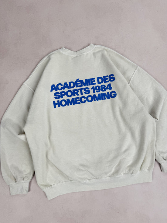 Vice 84 'Homecoming' Vintage Washed Sweater - Cream