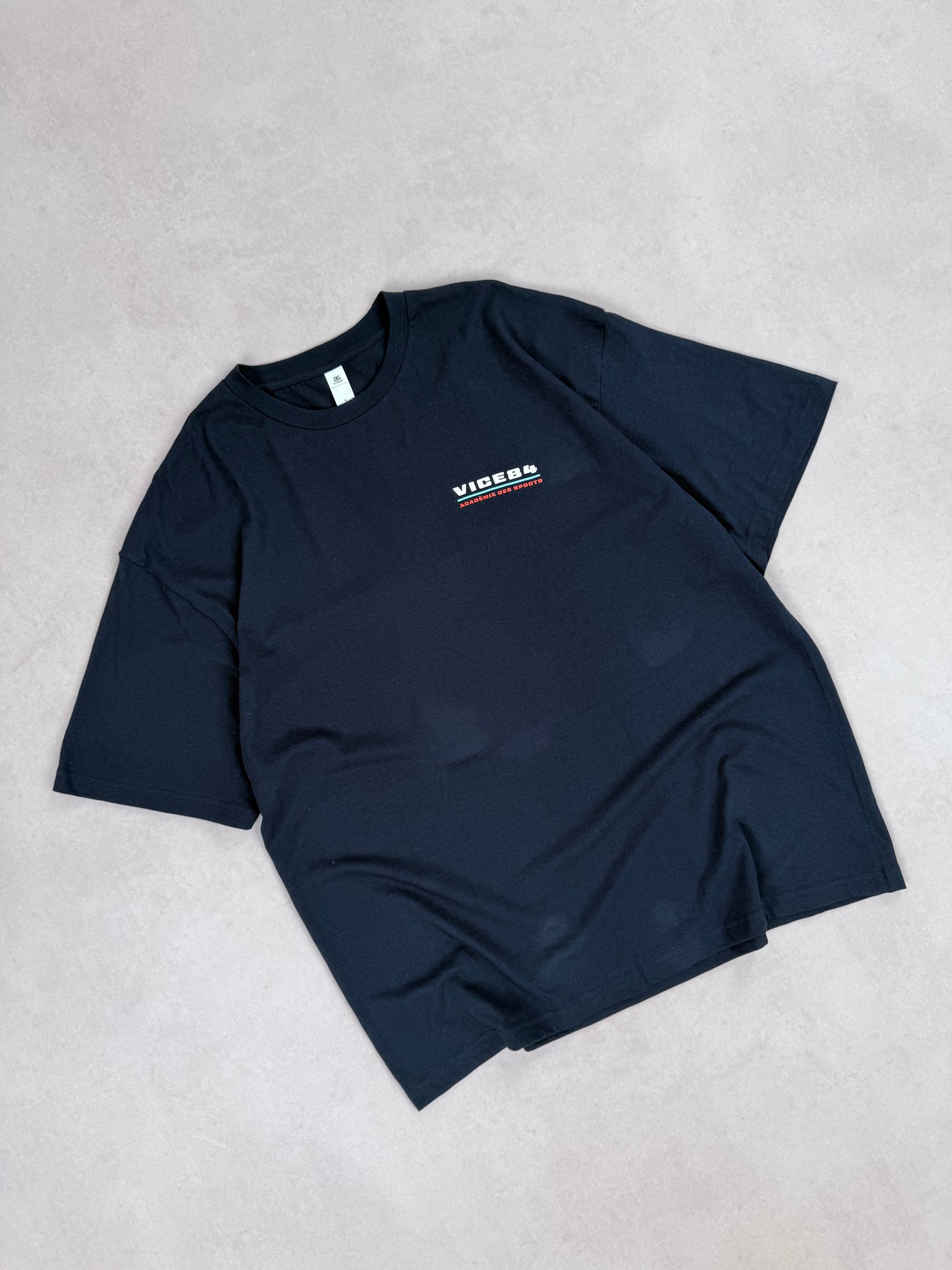 Vice 84 'Académie des Sports Logo' Tee - Navy