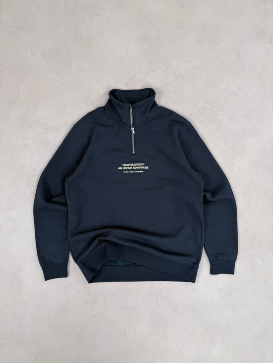 Vice 84 'Athletics' 1/4 Zip Sweater - Navy