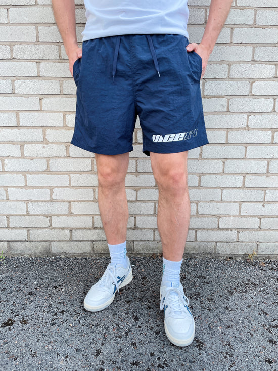 Vice 84 'Racer' Crinkle Recycled Swim Shorts - Navy