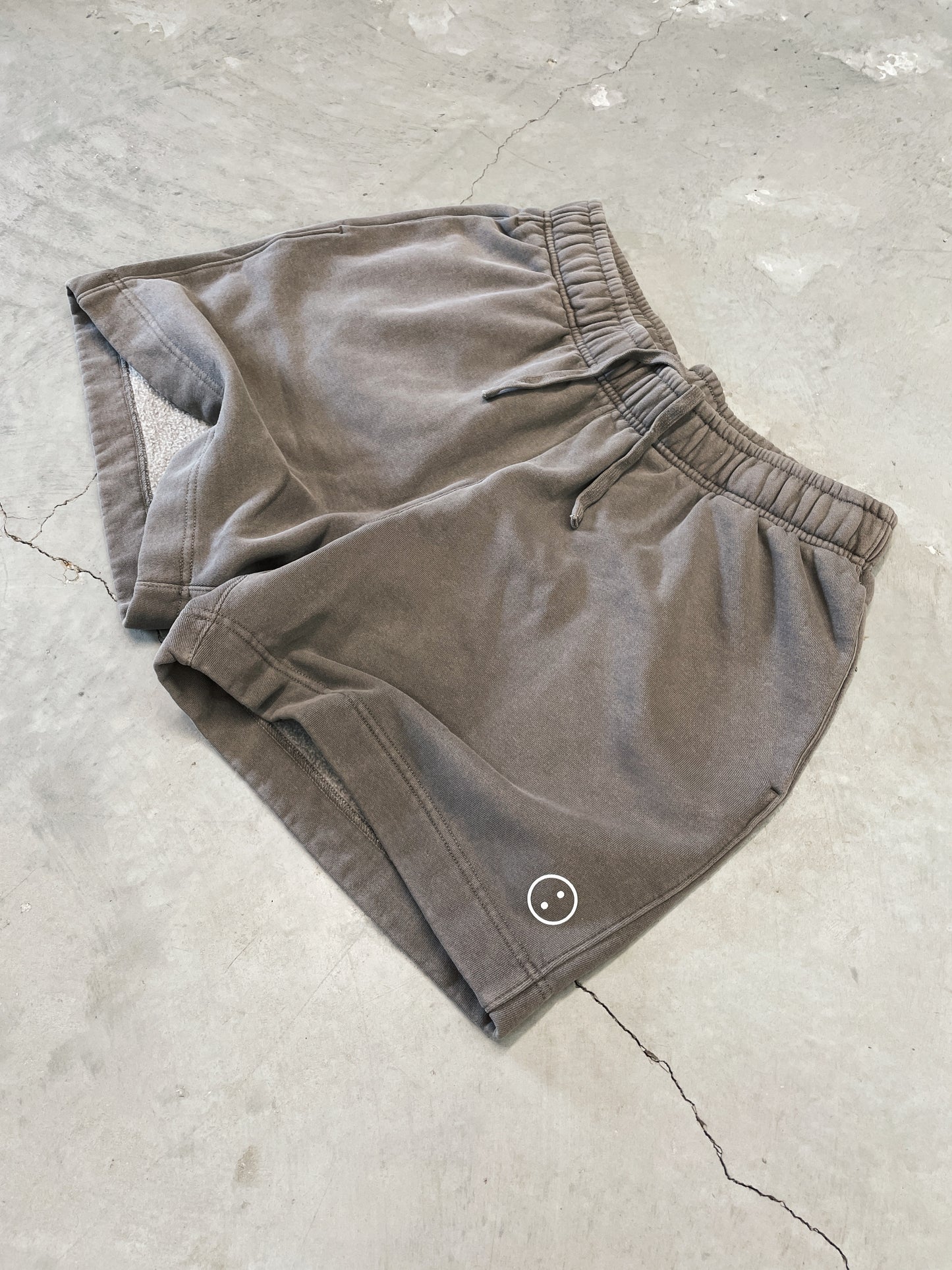 Essentials Premium Faded Jogger Shorts - Vintage Grey