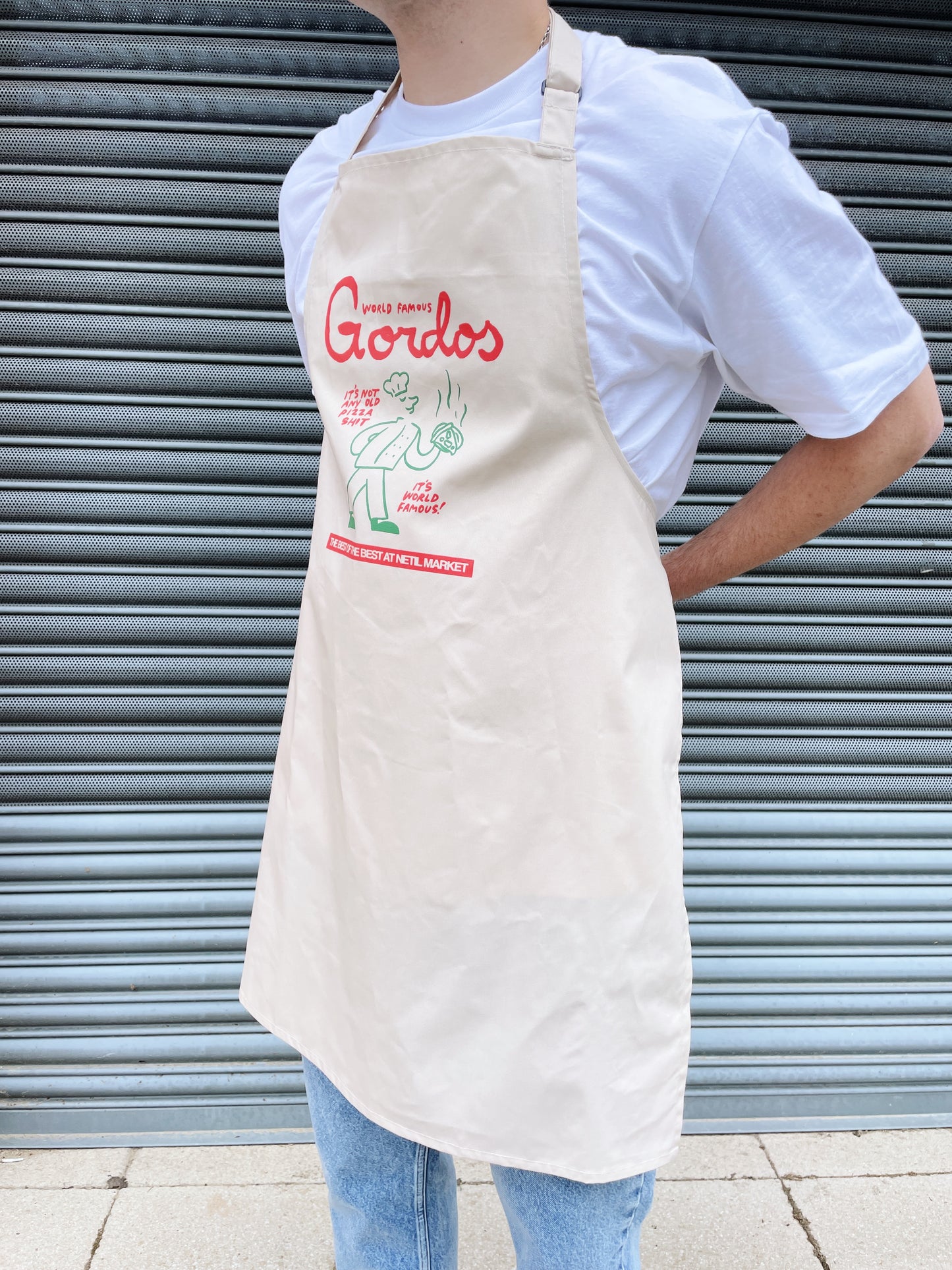 World Famous Gordos x Hephee 'World Famous' Apron - Natural