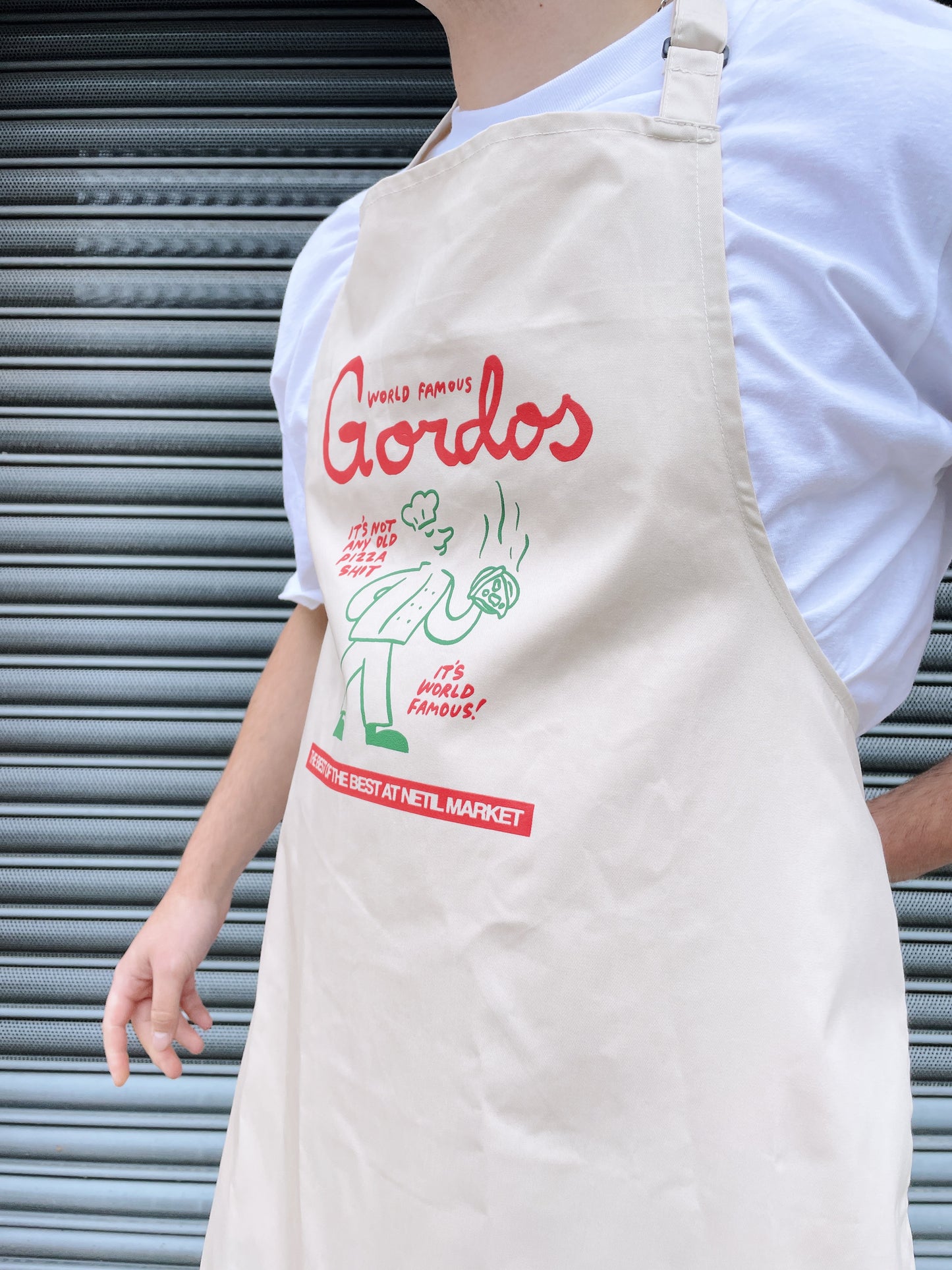 World Famous Gordos x Hephee 'World Famous' Apron - Natural