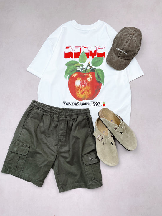 A Thousand Futures x GK 'Apple' Tee - White