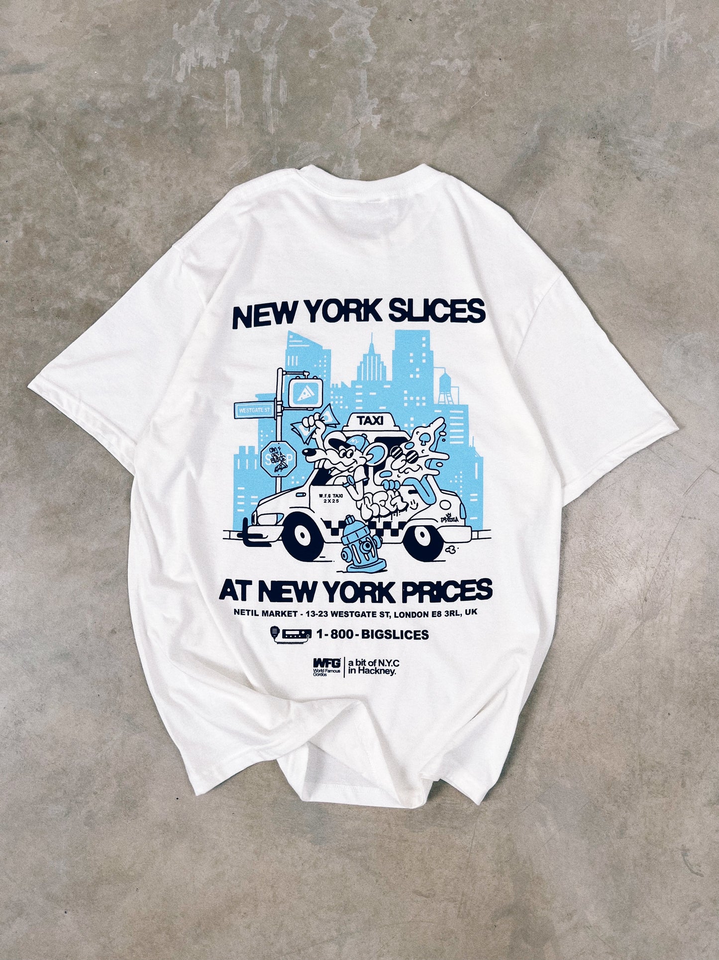 World Famous Gordos 'NYC Slices' Tee - White