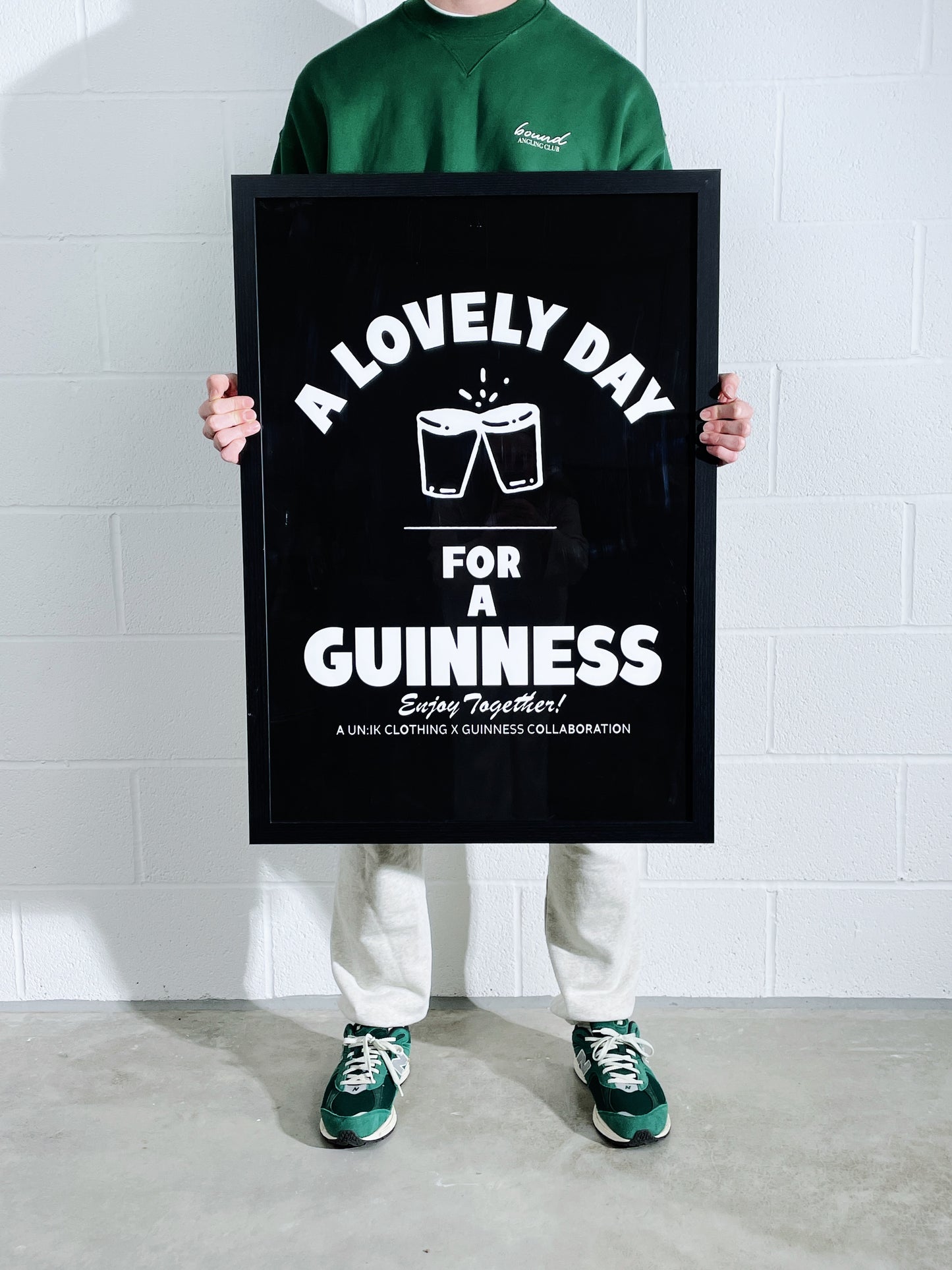 Guinness x UN:IK 'Enjoy Together' Print - Black