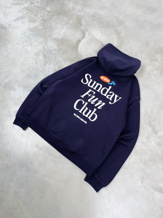 Vice 84 'Fun Club' Zip Up Hoodie - Navy